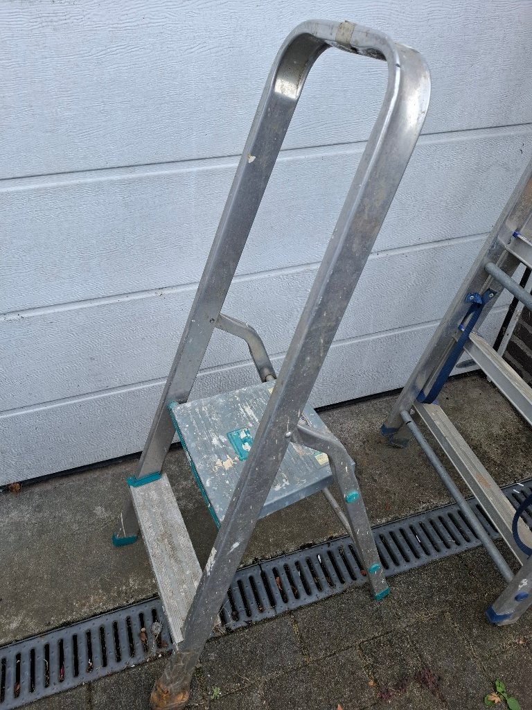 Huishoudtrap 1 trede, Ophalen, Gebruikt, Trap, Minder dan 2 meter
