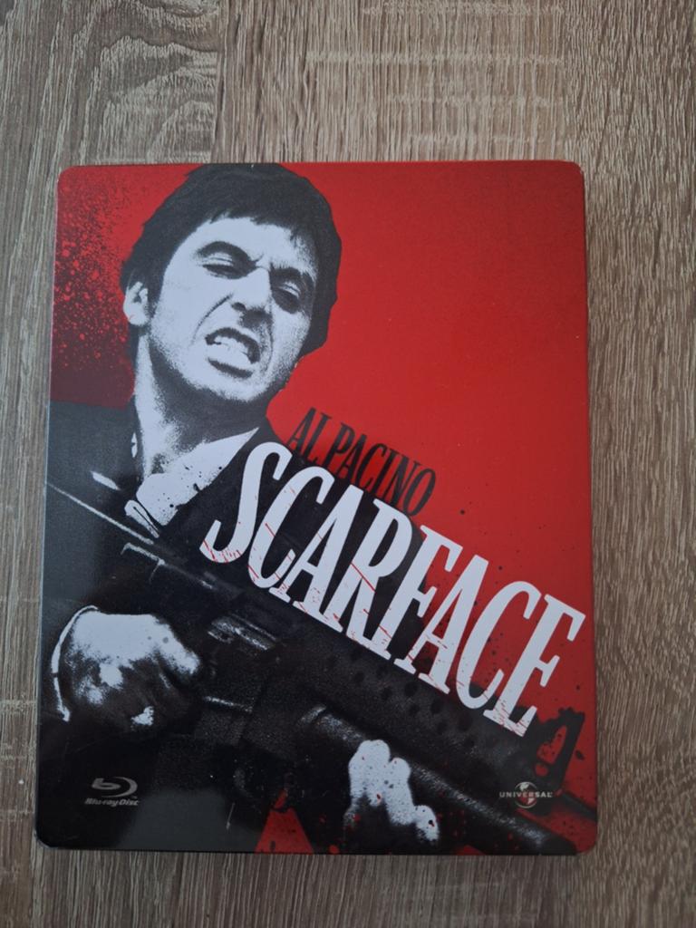 Scarface Blu-ray + DVD Steelbook Al Pacino, Ophalen of Verzenden, Zo goed als nieuw, Thrillers en Misdaad, Boxset