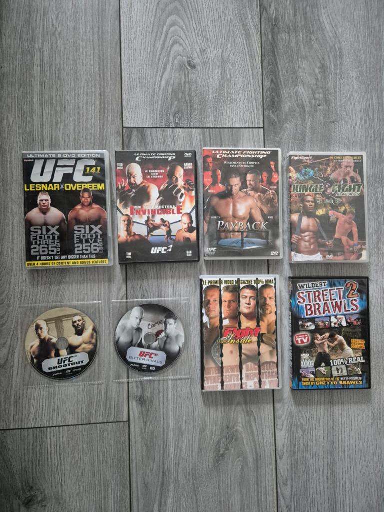 UFC en MMA DVD Collectie - Diverse Gevechten, Gebruikt, Vanaf 16 jaar, Speelfilm, Vechtsport