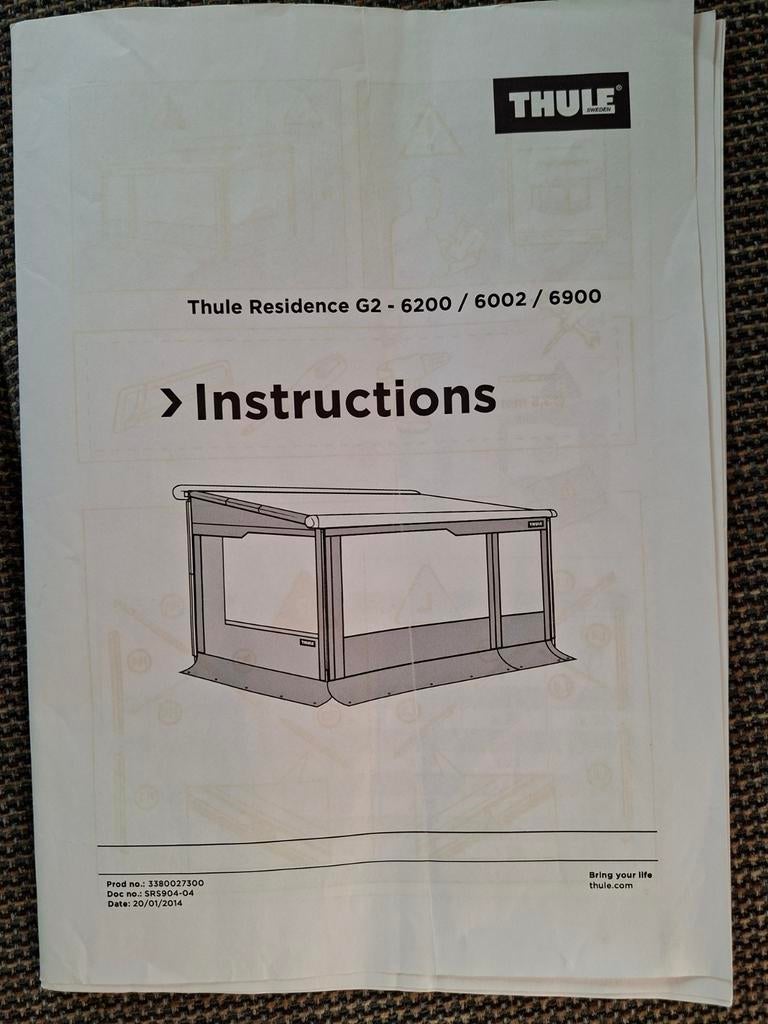 Thule Residence G2 Luifeltent Voorkant 3.5m, Ophalen, Gebruikt, Thule