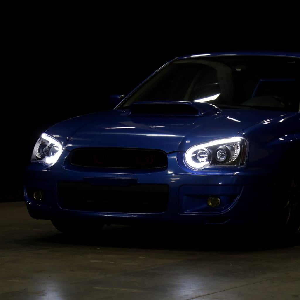 Spec-D Tuning Koplampen Black Clear + led - Impreza 03-05, Ophalen of Verzenden