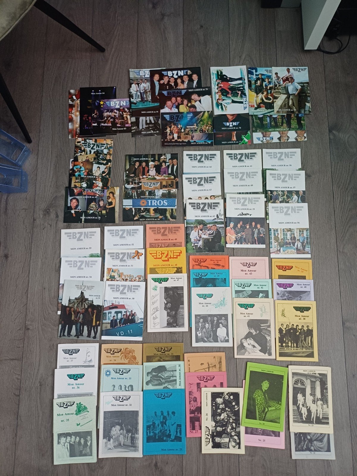 Bzn fanclubbladen...zie omschrijving, Verzenden, Zo goed als nieuw, Foto of Kaart