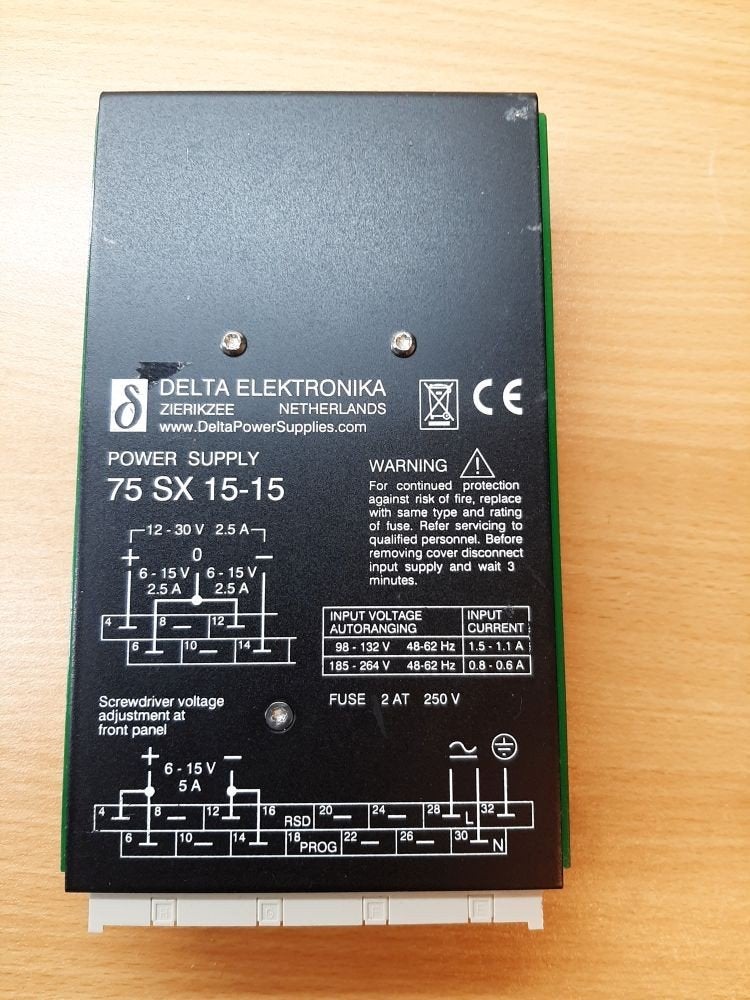 Delta voedingen, 75 sx 15-15 en 240 S 24 plus adapter BA75, Ophalen of Verzenden, Zo goed als nieuw