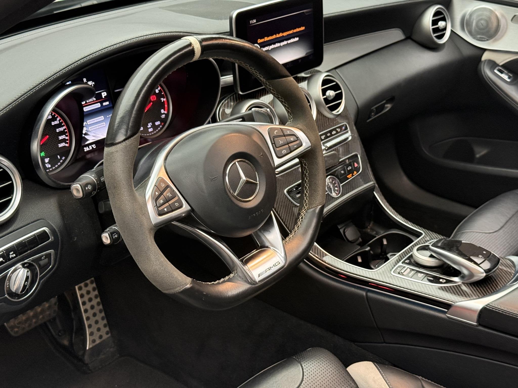 Mercedes-Benz C-klasse AMG 63 S | Pano | Burmester, Auto's, Automaat, Dealer onderhouden, Achterwielaandrijving, Gebruikt