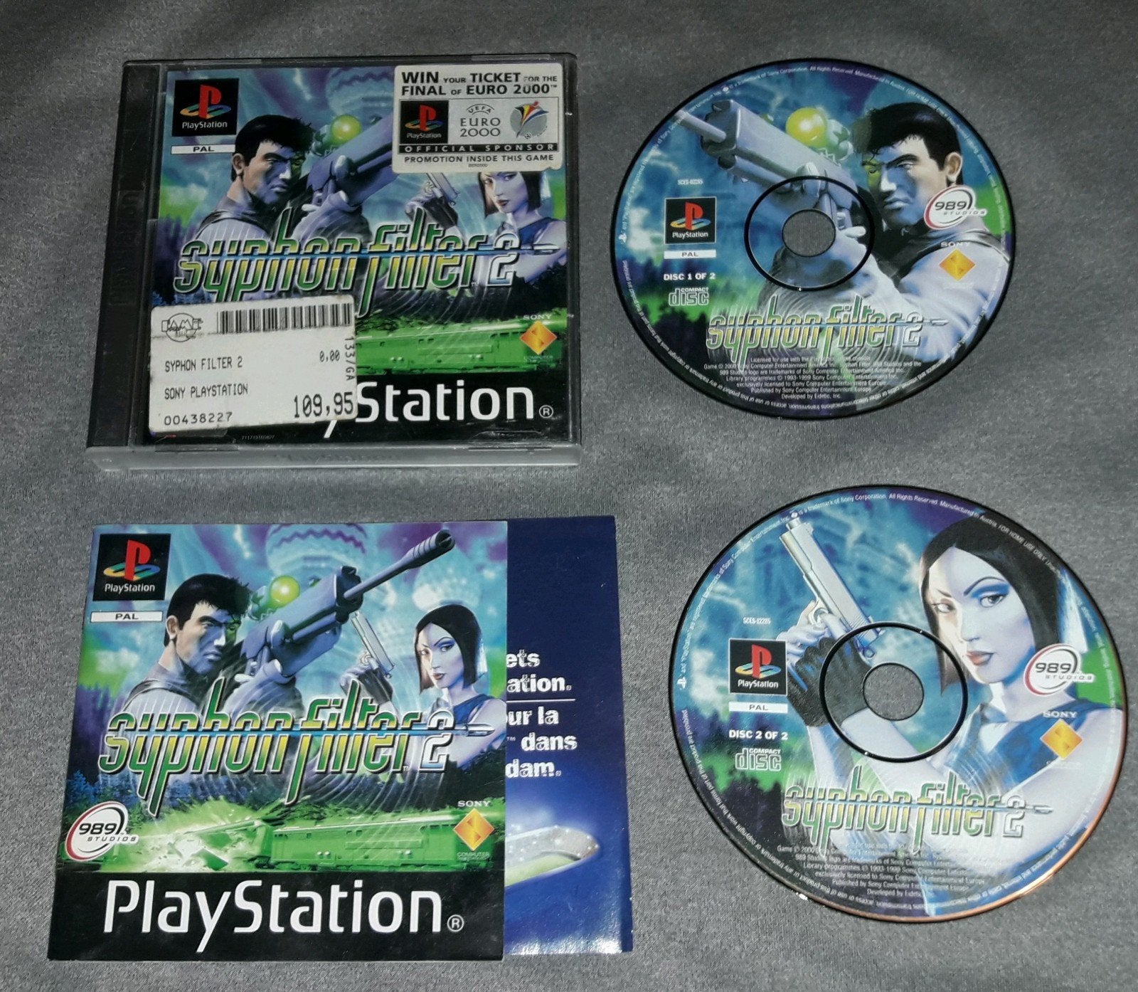 Syphon Filter 2 (Ps1) PAL, Ophalen, Vanaf 18 jaar, Shooter, 1 speler