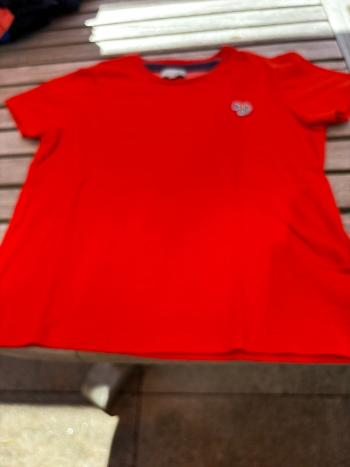 Paul Smith jongens shirtje, maatje 6A,/ 116 , kleur oranje, Ophalen of Verzenden, Zo goed als nieuw, Jongen, Shirt of Longsleeve