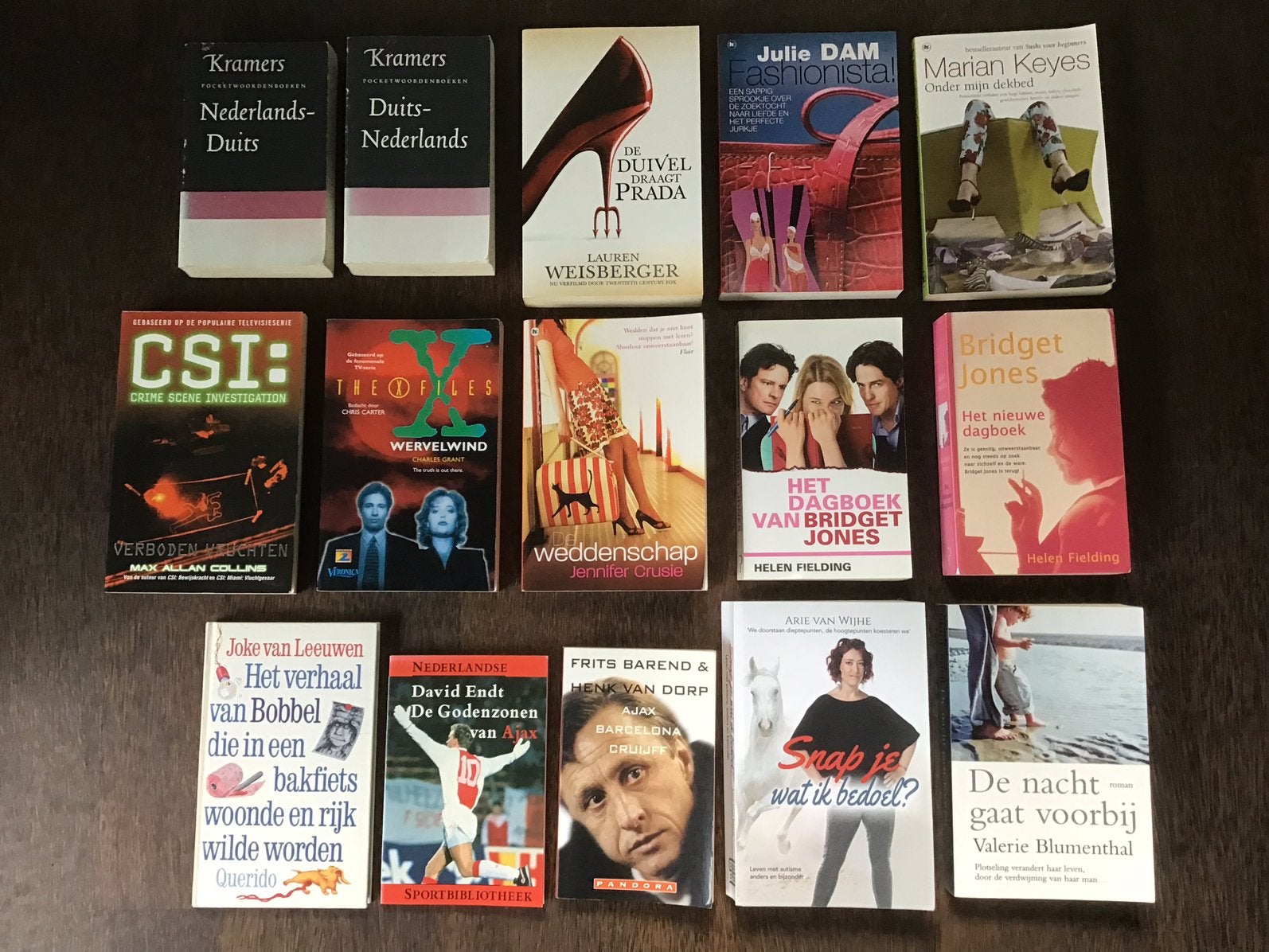 Diverse boeken 15x o.a. Helen Fielding - Ajax Barcelona etc, Ophalen of Verzenden, Zo goed als nieuw