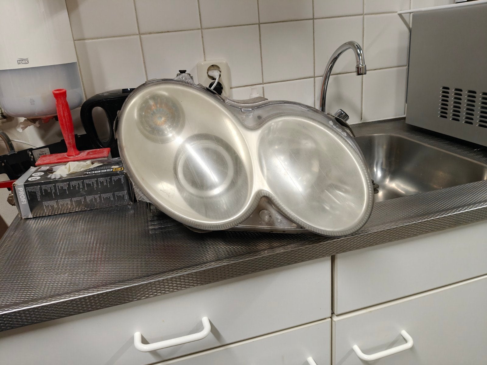 Mercedes CLK W209 Koplampen - Gebruikt, Ophalen of Verzenden