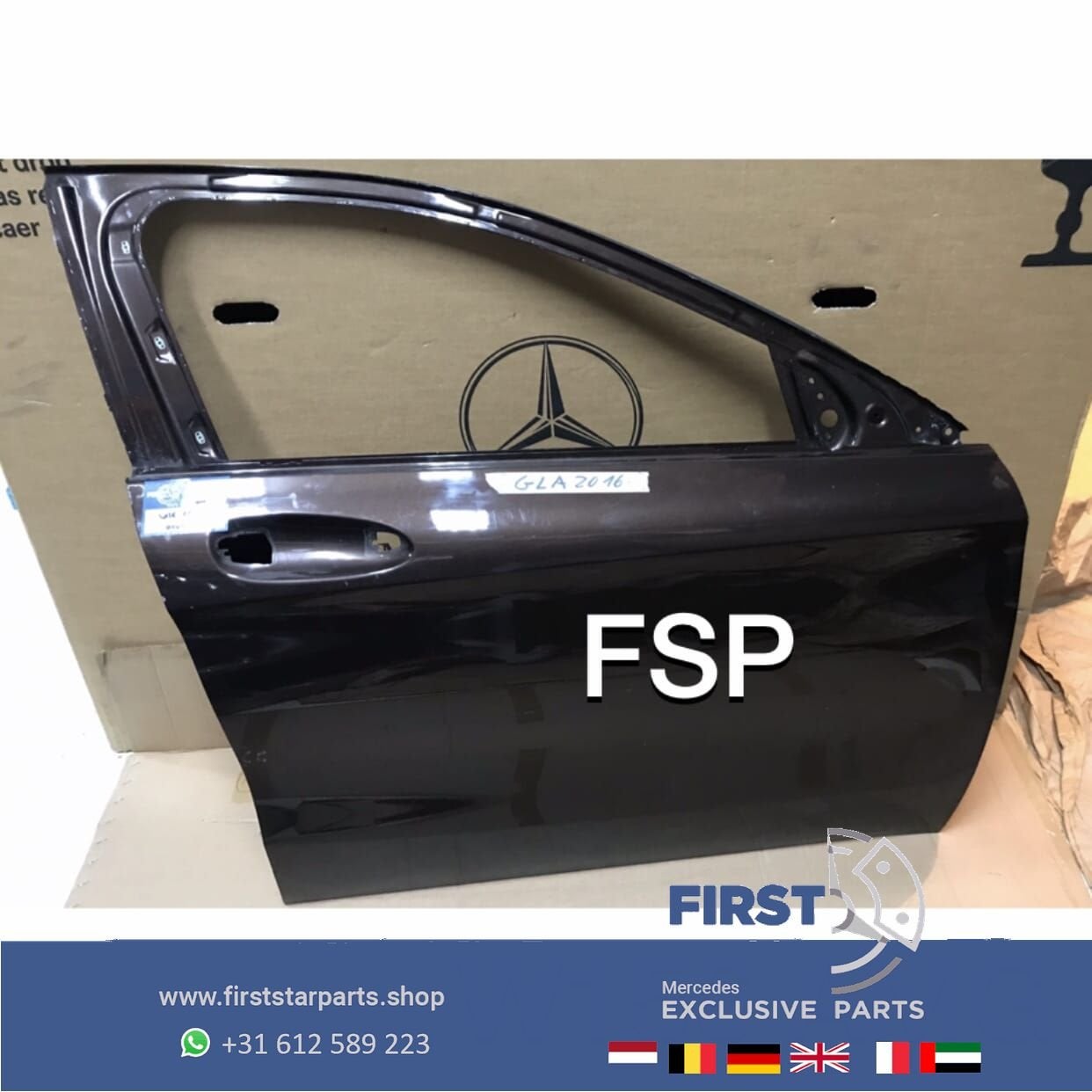 W156 deur kaal Mercedes GLA 2013-2019 zwart wit grijs Merced