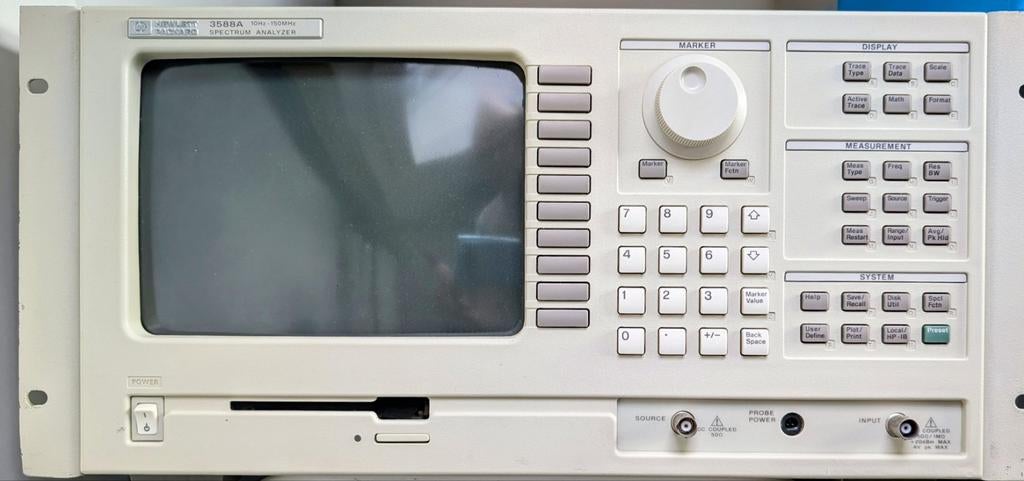 HP Hewlett Packard 3588A Spectrum Analyzer 10Hz-150MHz, Ophalen, Gebruikt, Elektriciteit