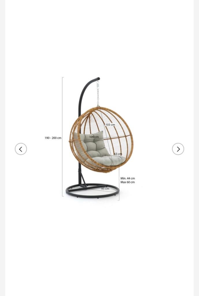 Hangstoel cocoon XXL €. 200,-, Ophalen of Verzenden