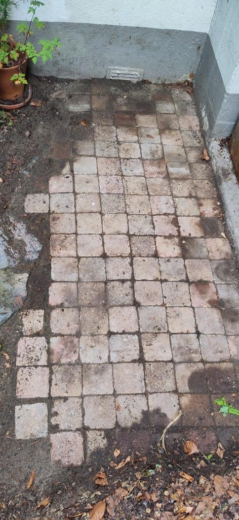 Gratis koppelstones voor terras of pad, Tuin en Terras, Ophalen of Verzenden, Gebruikt, Beton, Klinkers