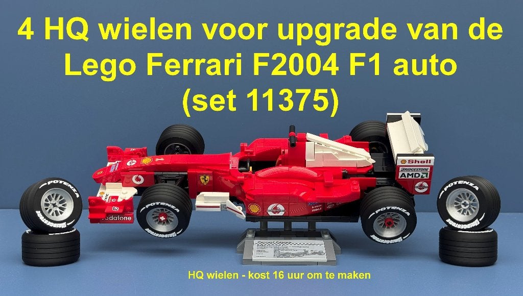 Custom made HQ wielen voor Ferrari F1 auto van M. Schumacher, Ophalen of Verzenden, Nieuw