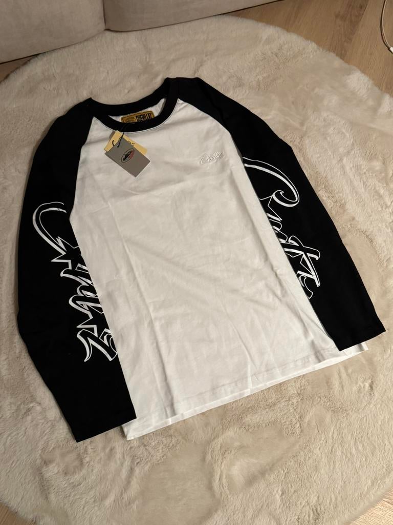 Corteiz longsleeve maat S/M, Ophalen of Verzenden, Zo goed als nieuw, Maat 48/50 (M), Zwart
