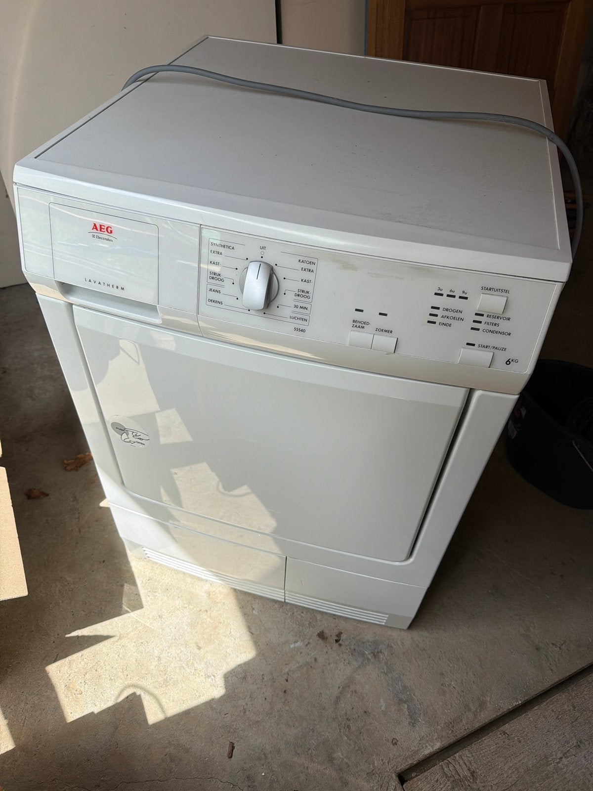 AEG Lavatherm 6kg Condensdroger - Zo goed als nieuw, 6 tot 8 kg, Ophalen of Verzenden, Zo goed als nieuw, Voorlader