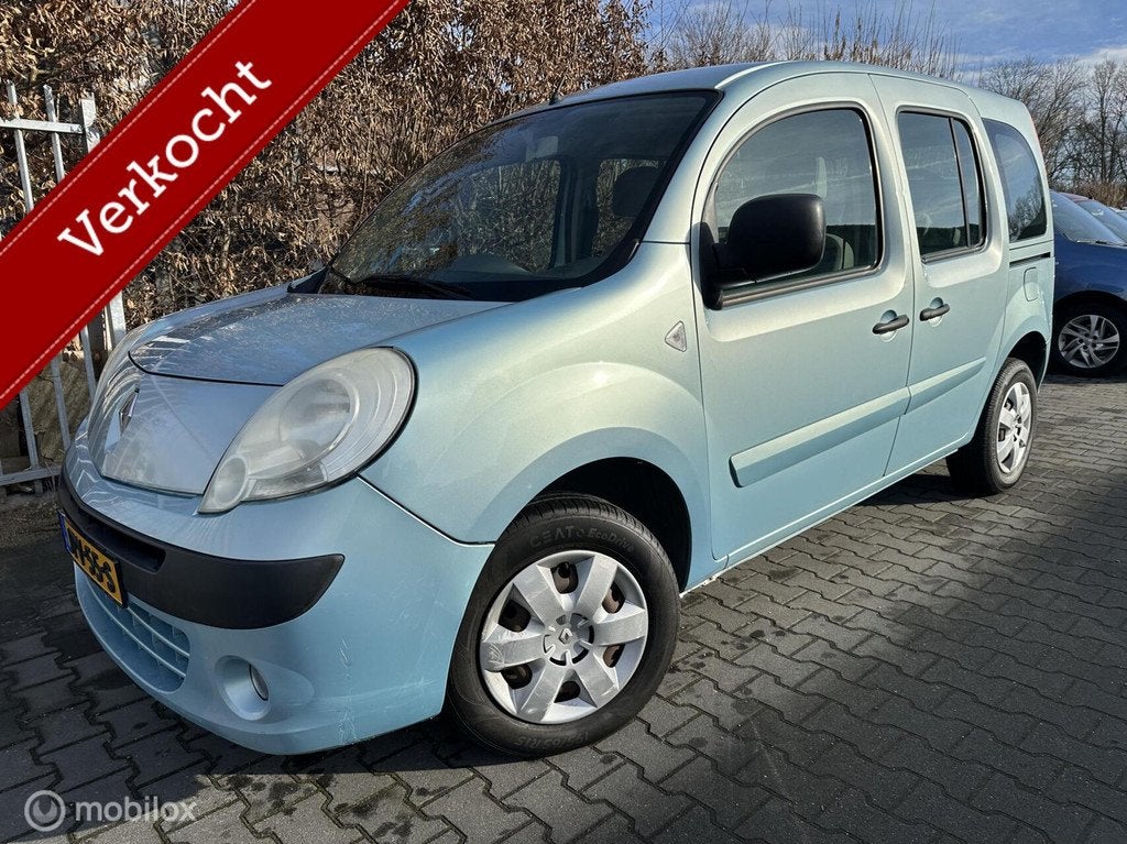 Renault Kangoo combi 1.6-16V Expression, Auto's, Gebruikt, 4 cilinders, Blauw, Bedrijf