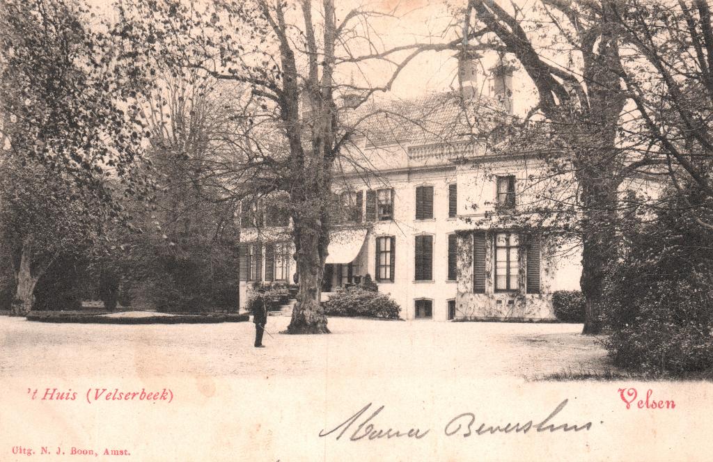 t Huis (Velserbeek) (1901) 127966, Verzamelen, Ophalen of Verzenden, Voor 1920, Gelopen, Noord-Holland