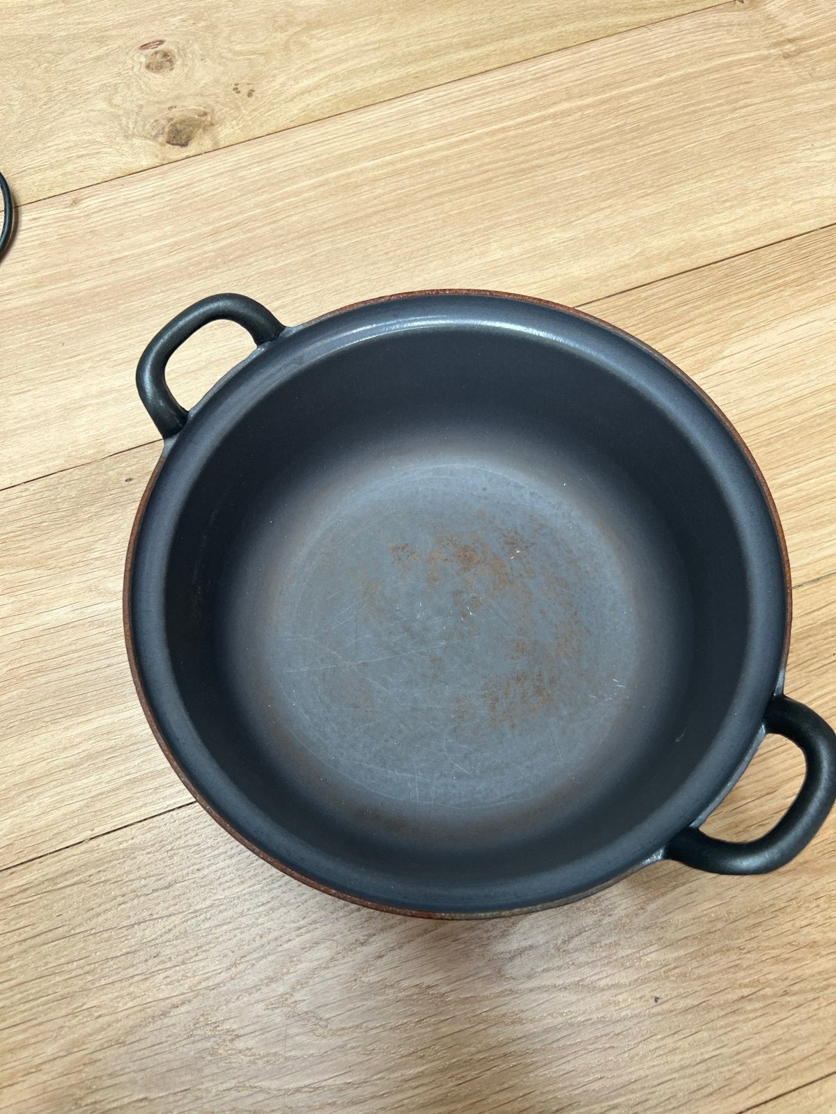 Gietijzeren pan 26 cm Cousances Le Creuset, Ophalen, Gebruikt, Met handvatten, Le Creuset