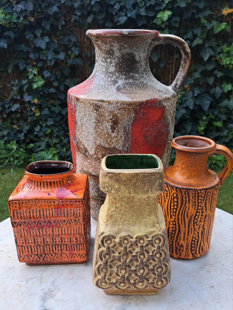 Vintage vazen W Germany diversen fatlava origineel, Antiek en Kunst, Antiek | Vazen, Ophalen of Verzenden