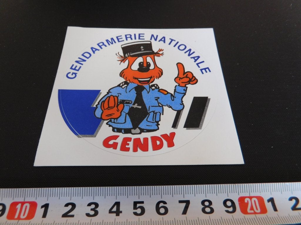 sticker Politie Gendarmerie Nationale  GENDY *, Ophalen, Zo goed als nieuw