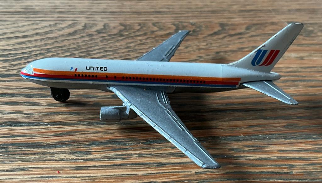 Metalen Boeing 767 Vliegtuig United, Ophalen of Verzenden, Gebruikt