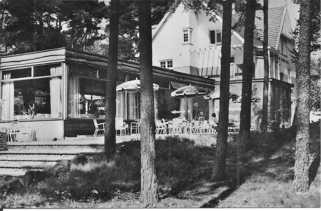 Ansichtkaart Hotel-Restaurant Het Roode Wold Nunspeet, Verzamelen, Ophalen of Verzenden, 1960 tot 1980, Ongelopen, Gelderland