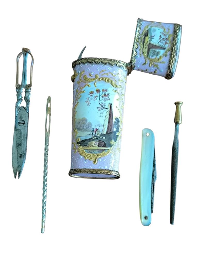 Antiek 18e eeuwse reis necessaire Engeland, Ophalen of Verzenden