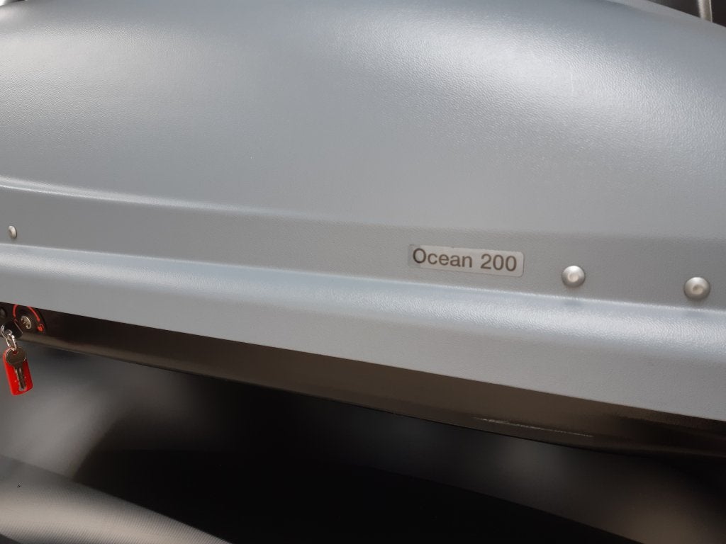 Voordelige gebruikte dakkoffer Thule Ocean 200 inh. 410 ltr, Auto diversen, Dakkoffers, Ophalen, Gebruikt, Thule Sweden AB, Borggatan 5, 335 73 Hillerstorp, Zweden