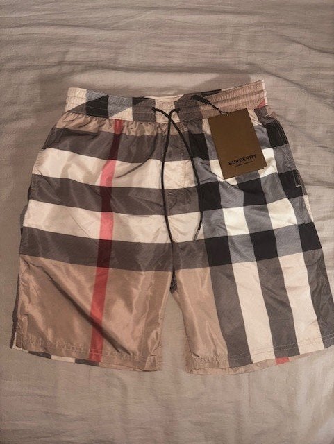 Burberry Short, Beige, Ophalen of Verzenden, Zwemshort, Burberry