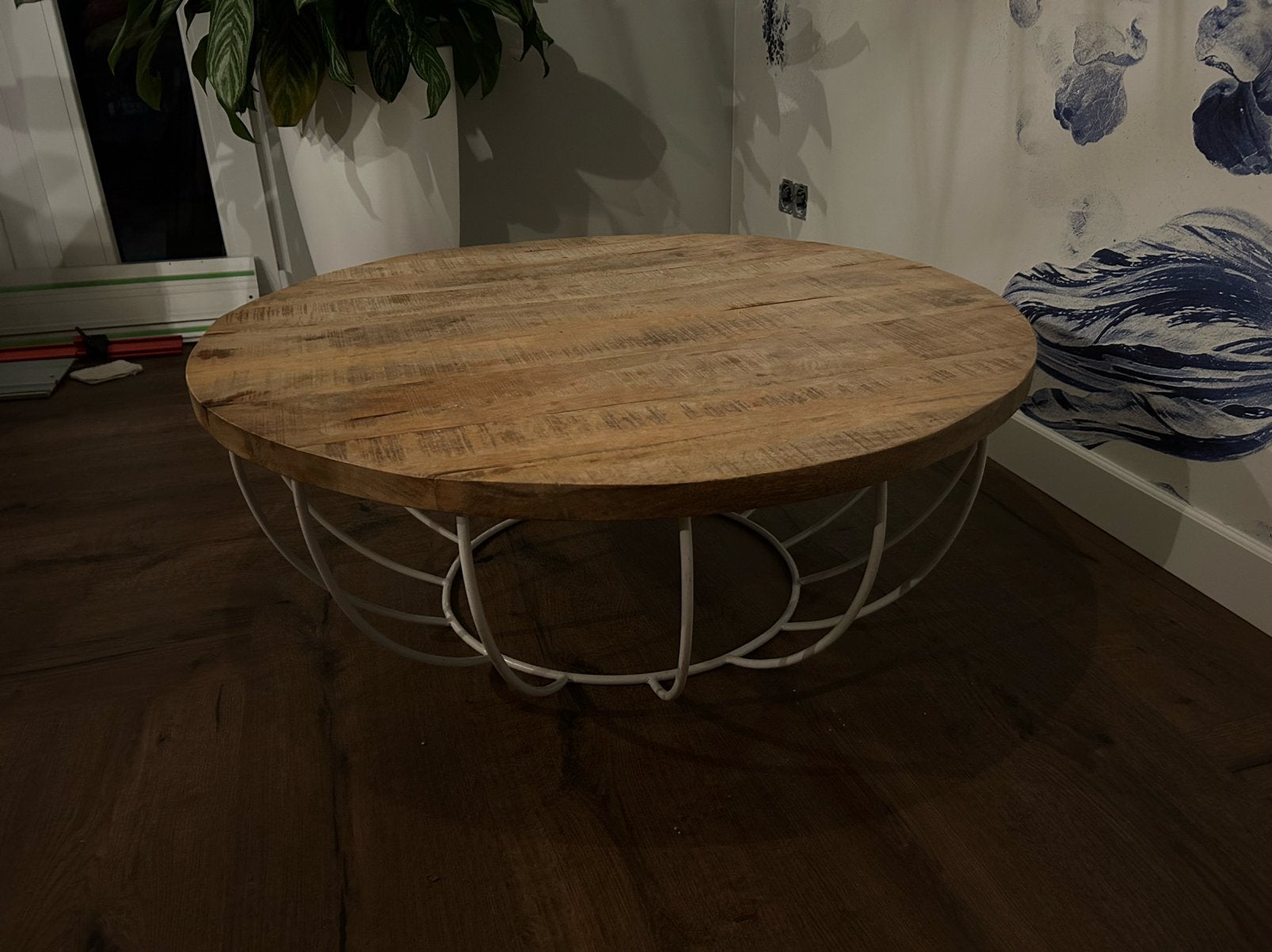 Leuke salontafel 90 cm in zeer nette staat, Ophalen, 50 tot 100 cm, Rond, 50 tot 100 cm