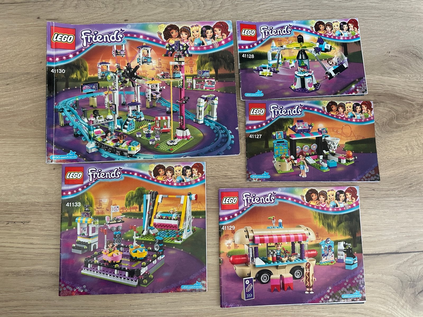 LEGO Friends Pretpark Sets (41130, 41128, 41127, 41133, 4112, Ophalen of Verzenden, Zo goed als nieuw