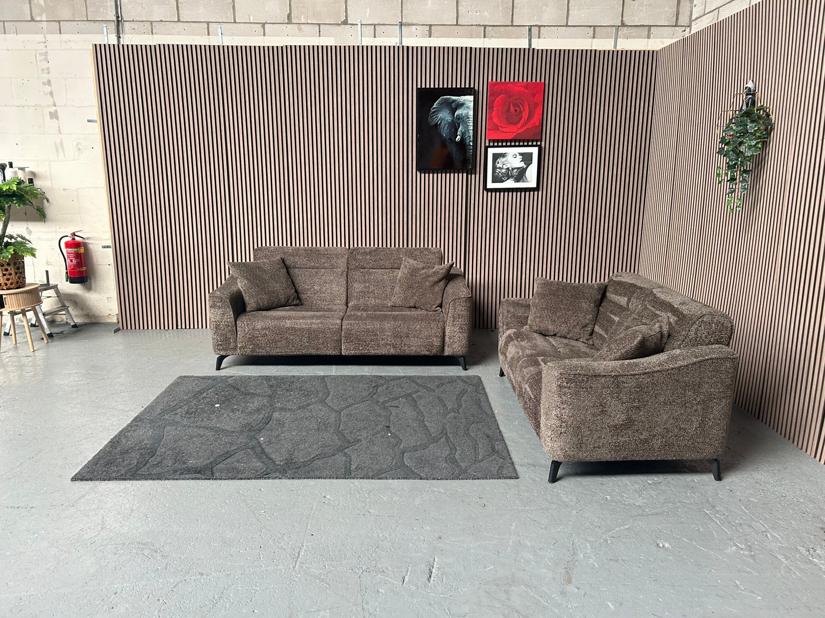 GRATIS LEVERING Zitmaxx Sergio Banken Teddystof GEREINIGD, Huis en Inrichting, Banken | Bankstellen, 250 tot 300 cm, Ophalen of Verzenden