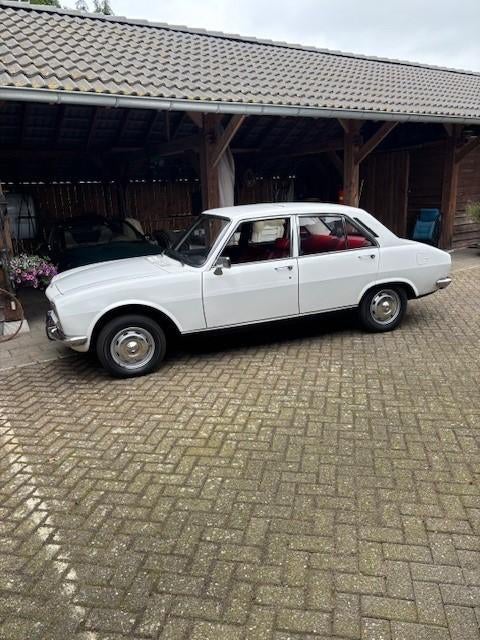 Peugeot 504 ti 1973 Wit, Auto's, Oldtimers, Wit, Handgeschakeld, Particulier, Sedan