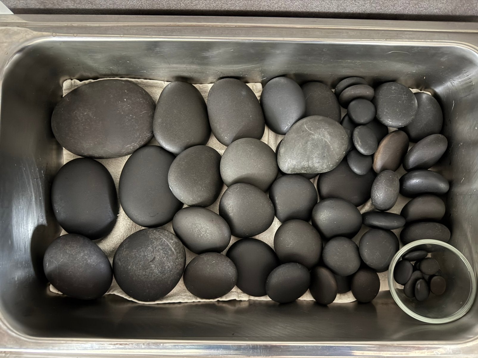 Hotstone set met Sunnex warmhouder., Ophalen, Zo goed als nieuw, Hotstone