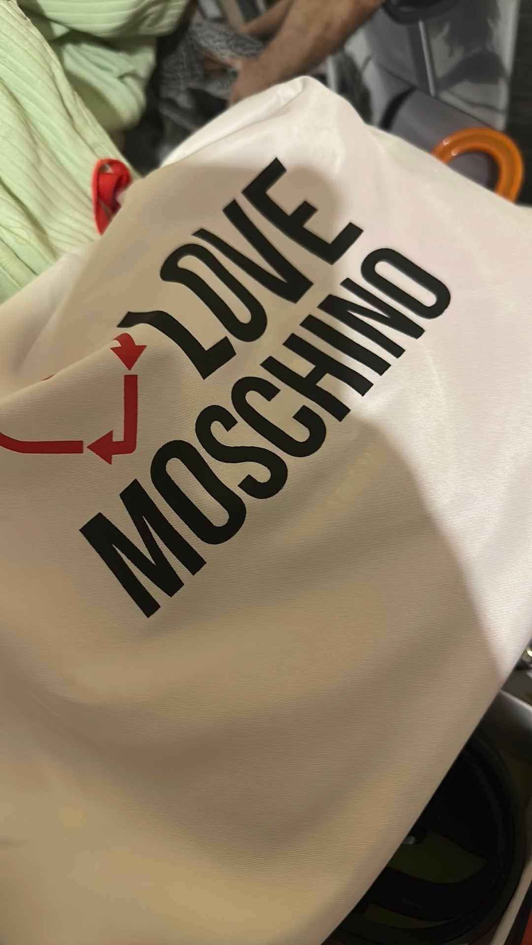 Rode love Moschino handtas schoudertas, Ophalen, Zo goed als nieuw