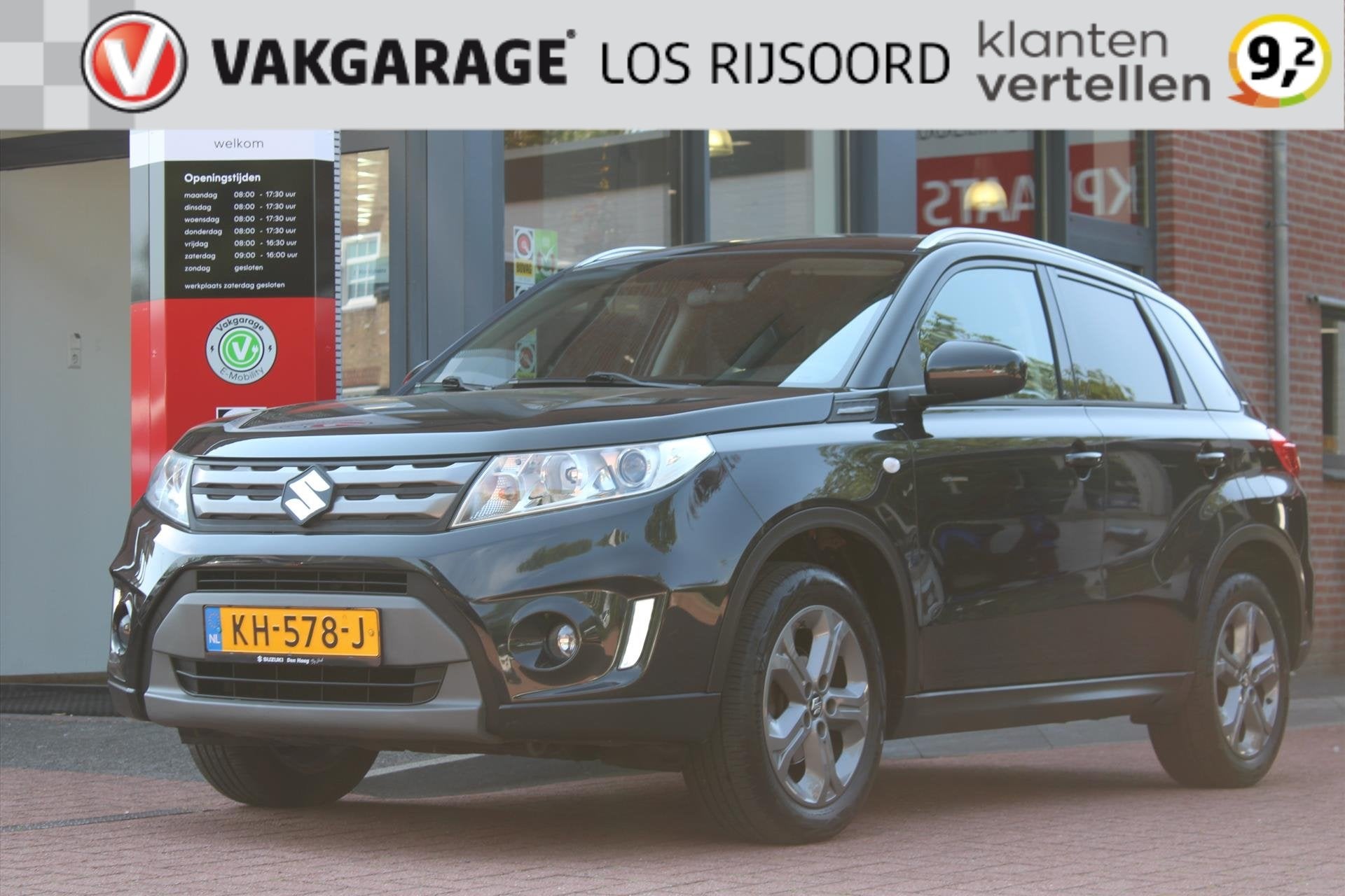SUZUKI Vitara 1.6 VVT *Exclusive* | Trekhaak | Camera | Stoe, Auto's, Stof, 4 cilinders, 400 kg, Zwart