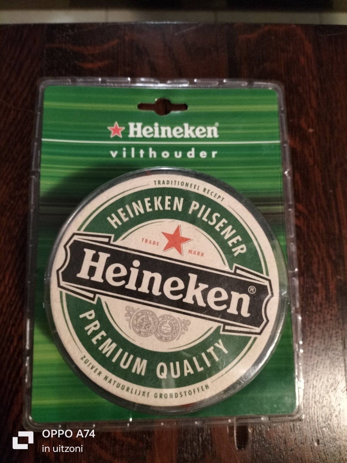 Heineken viltjeshouder - Nieuw in verpakking, Ophalen of Verzenden, Nieuw, Viltje(s), Heineken