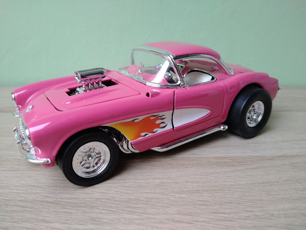 1957 Chevrolet Corvette Gasser 1:18 Road Tough, Ophalen of Verzenden, Zo goed als nieuw, Auto, Overige merken