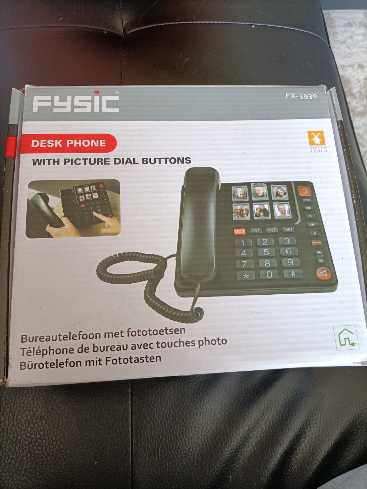 Fysic FX-3930 Desk Phone met fototoetsen, Telecommunicatie, Ophalen, Zo goed als nieuw