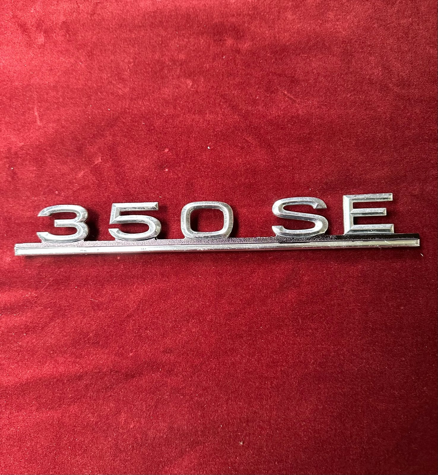 Mercedes 350 SE (W116) Embleem, Gebruikt, Voor, Mercedes-Benz, Ophalen of Verzenden