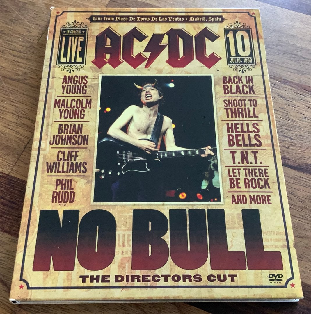 DVD AC / DC NO BULL THE DIRECTOR’S CUT LIVE 1996 SONY EU, Gebruikt, Verzenden, Nederlands, Vanaf 6 jaar