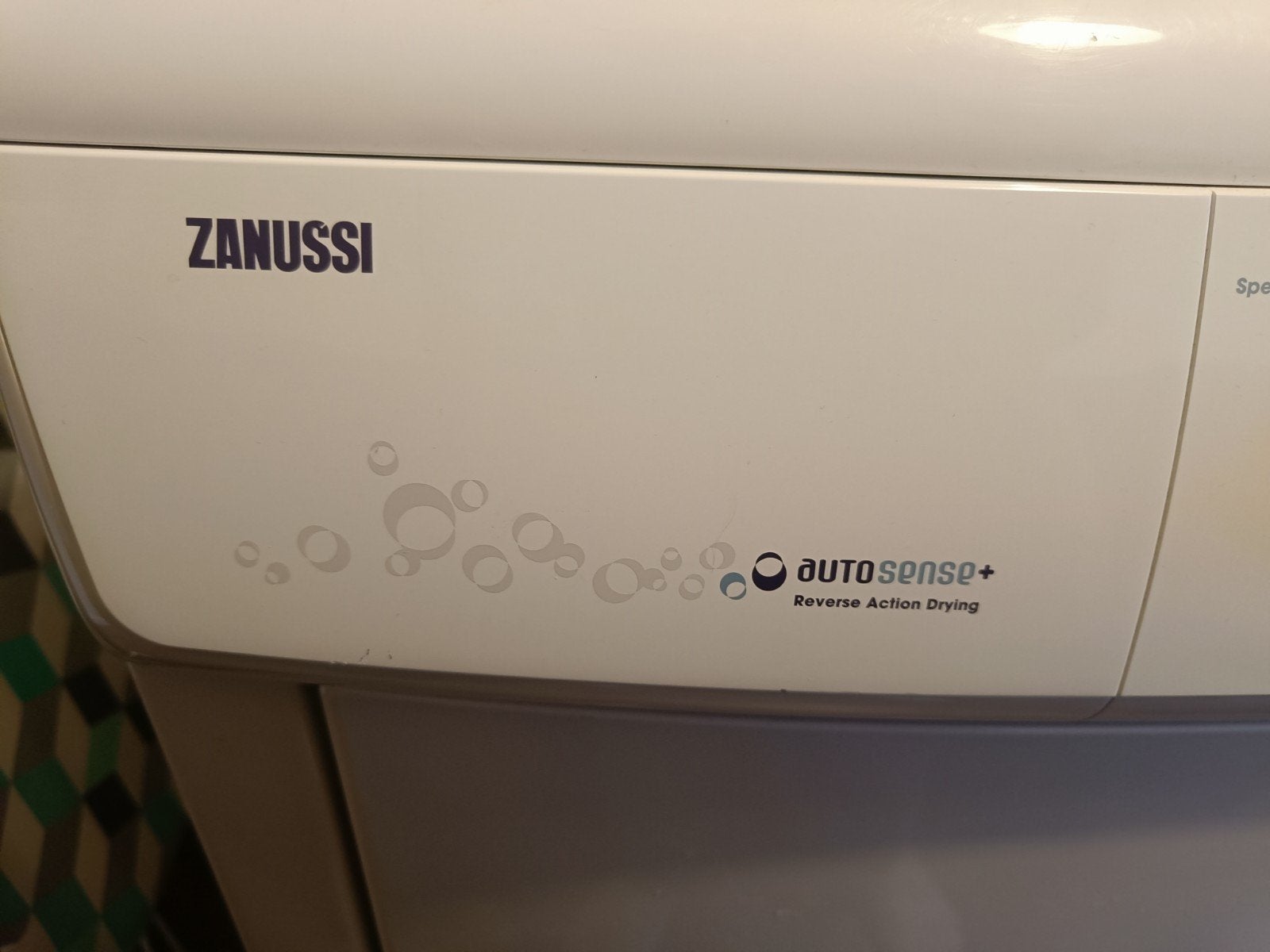 Zanussi Autosense+ Condensdroger - Wit, Ophalen, 6 tot 8 kg, Gebruikt, Voorlader