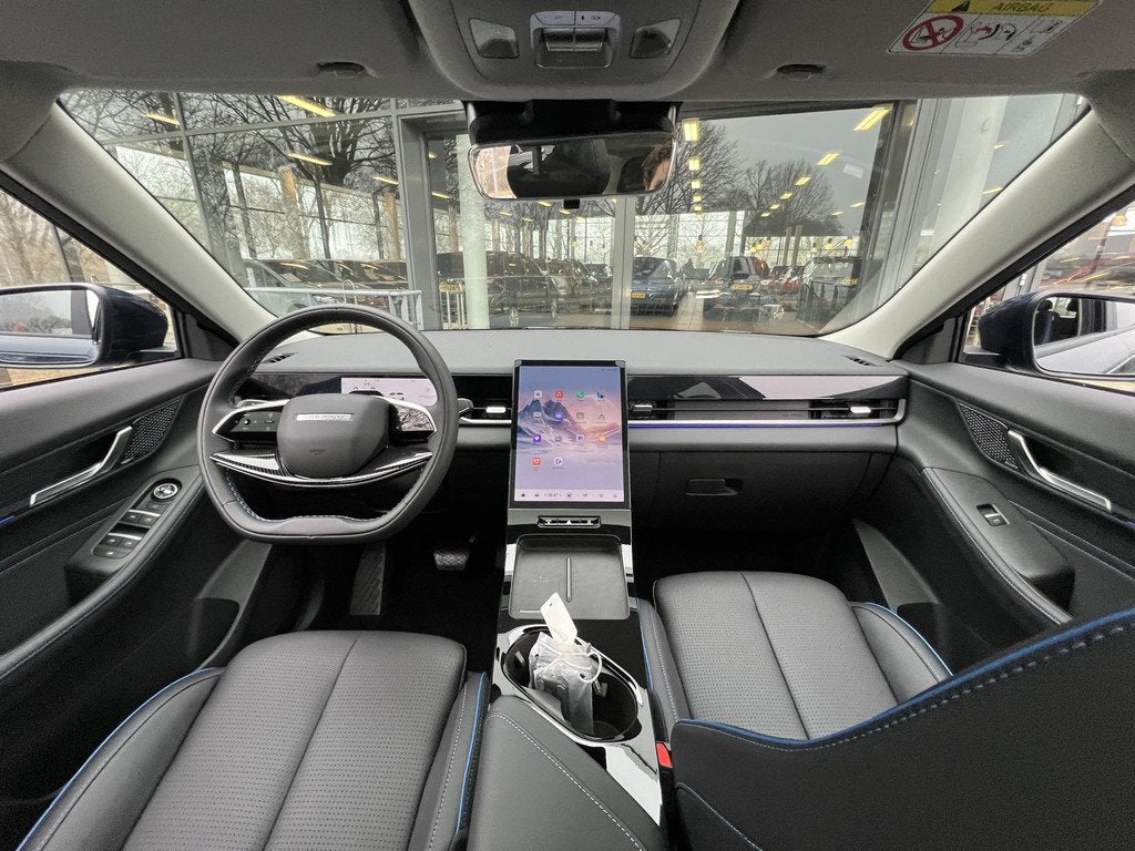 Jaecoo 5 EV Exclusive 61 kWh | 7 JAAR FABRIEKSGARANTIE!, Auto's, Overige Auto's, 402 km, Blauw, SUV of Terreinwagen, Te koop