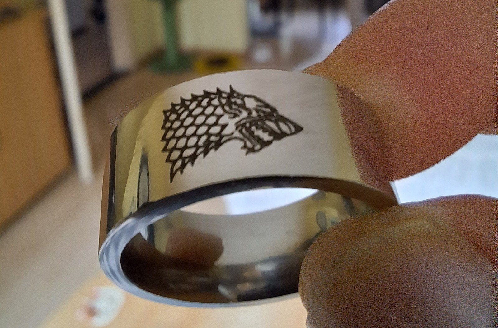 Game of Thrones House Stark Ring, Ophalen of Verzenden, Nieuw, Zilver, Dame
