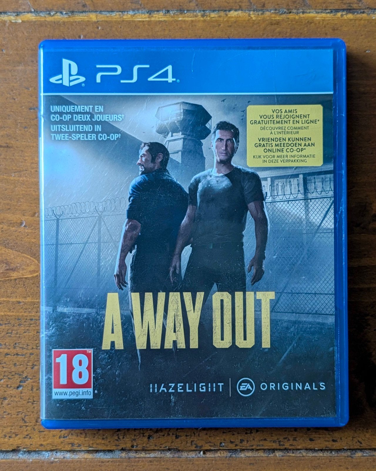 A Way Out game voor PS4, Spelcomputers en Games, Avontuur en Actie, Vanaf 18 jaar, 2 spelers, Ophalen of Verzenden
