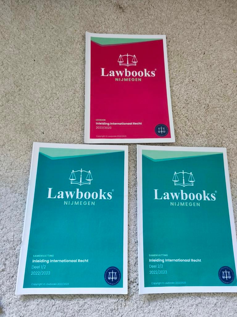 Samenvatting Inleiding Internationaal Recht - Lawbooks, Boeken, Ophalen of Verzenden, Alpha, WO