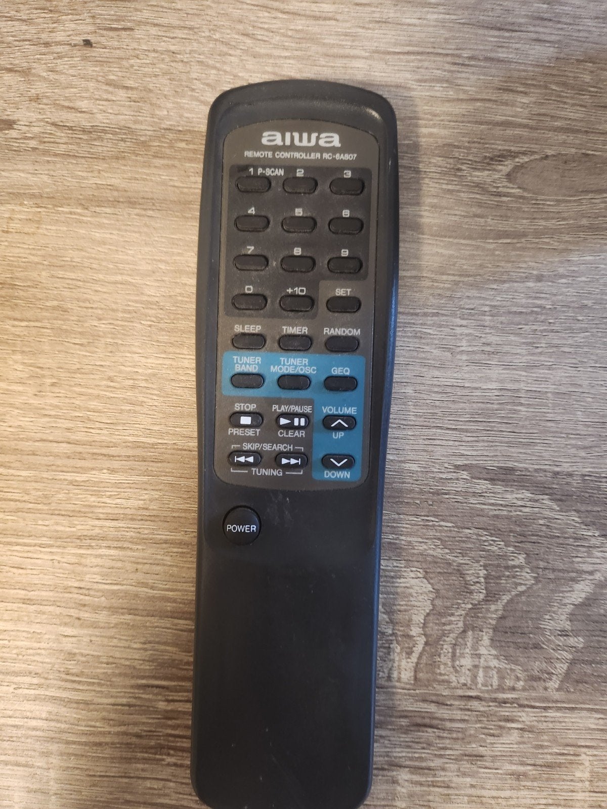 Aiwa RC-6AB07 Afstandsbediening, Ophalen of Verzenden, Gebruikt, Origineel, Mediaspeler