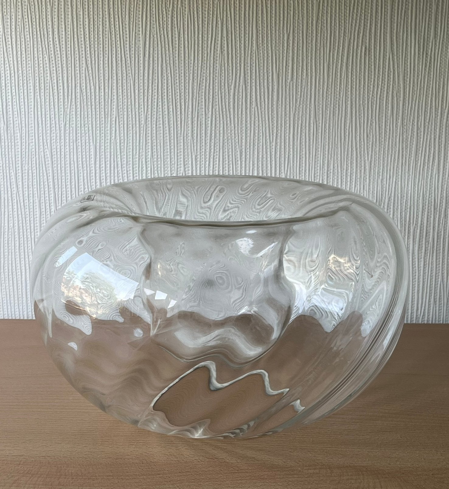 Vintage Kosta Boda grote glazen kandelaar, Ophalen of Verzenden