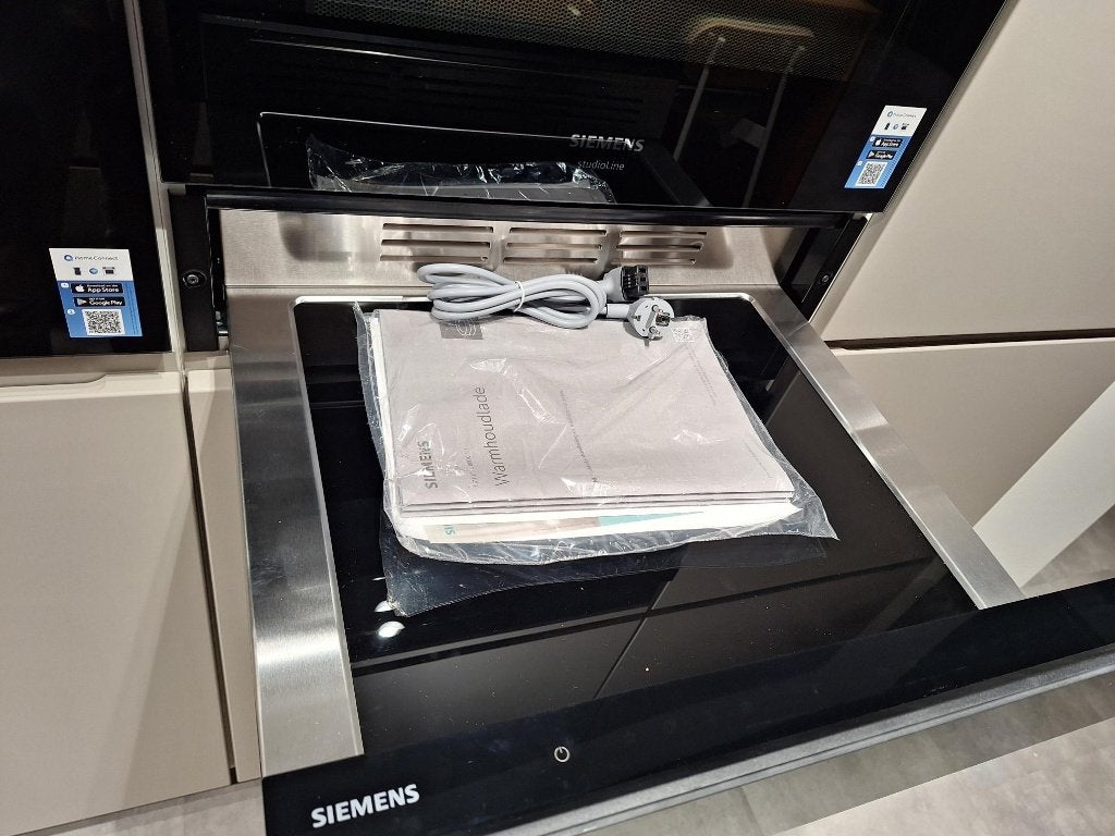 Warmhoudlade Siemens Showroom model, Ophalen, Minder dan 45 cm, Inbouw, 45 tot 60 cm