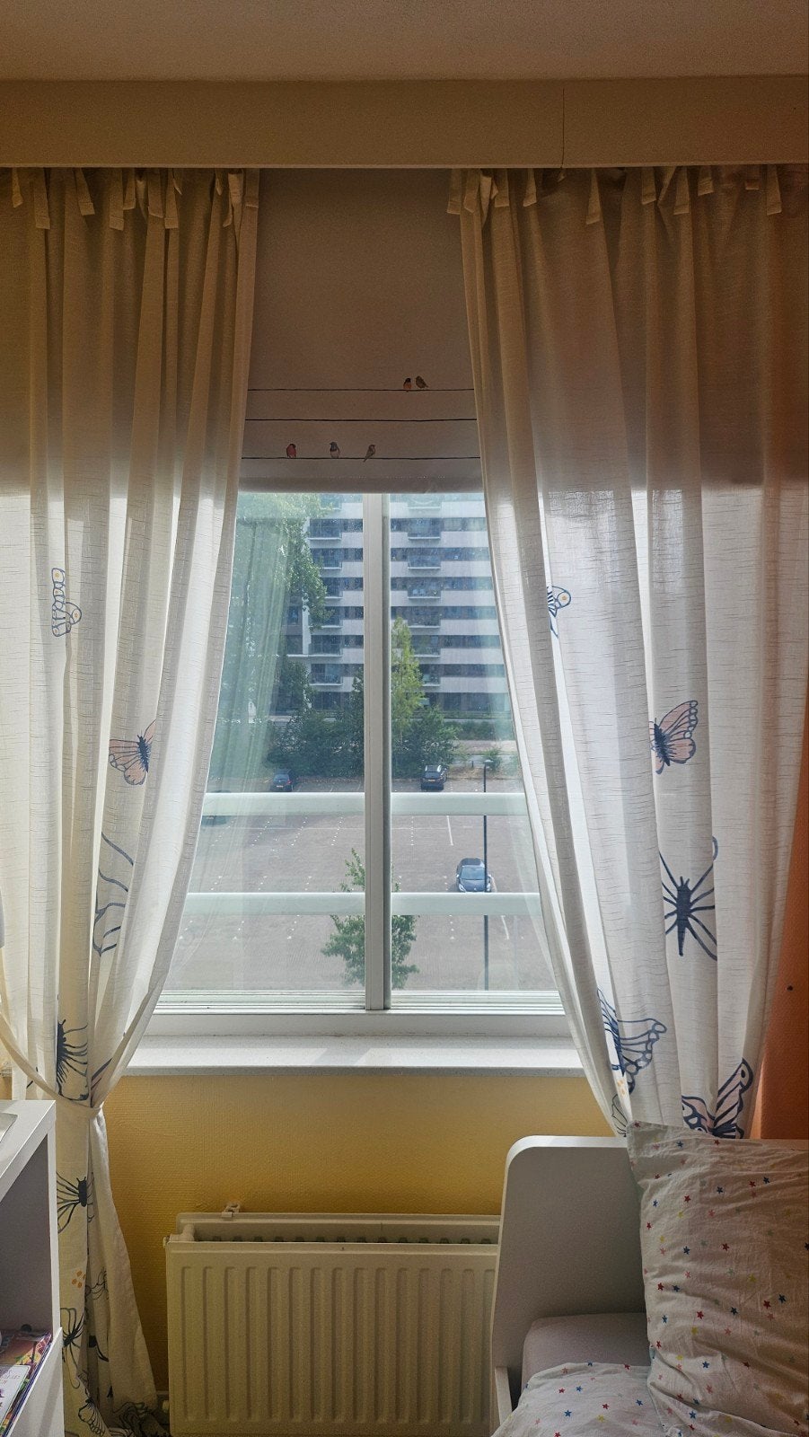 2x gordijnen, Huis en Inrichting, Ophalen of Verzenden, Wit, Gordijn